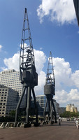 giant cranes - West India Docks