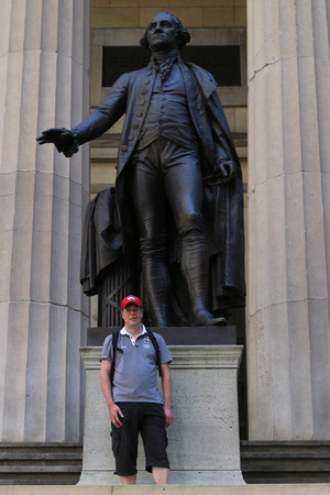 37 George Washington statue in front of Federal Hall